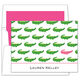 Alligator Repeating Pattern Folded Note Cards Image 3 of 5